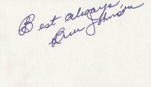 Ben Johnson signature