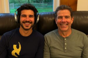 Ben Johnsons with his father