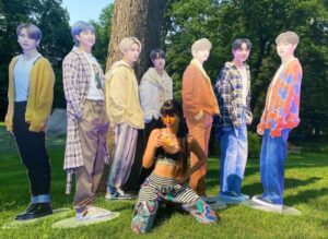 Jenna with BTS Dancers