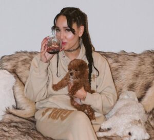 Jenna with her dog Stella