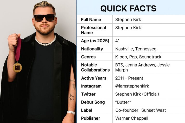 Stephen Kirk Quick Facts